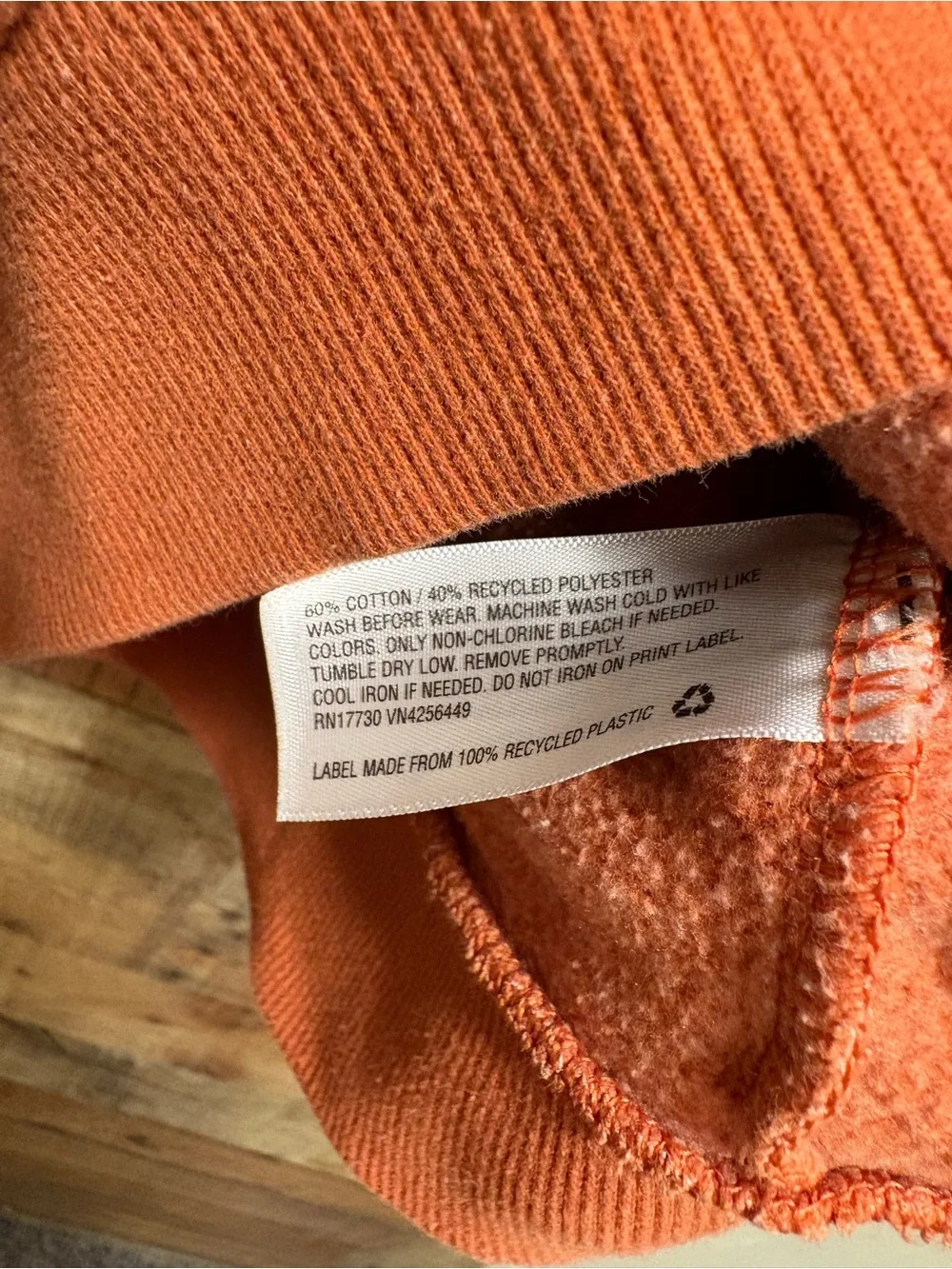 Cat & Jack Boys Orange Full Zip Hoodie Jacket Size 8/10 K017